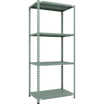セミボルトレス軽量棚 (150kgタイプ、高さ2100mm) 4段 TRUSCO