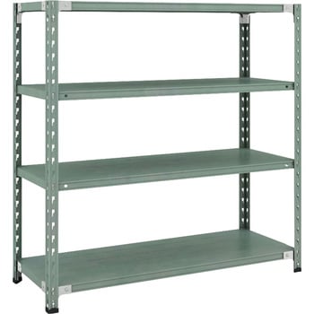 セミボルトレス軽量棚 (150kgタイプ、高さ1200mm) 4段 TRUSCO