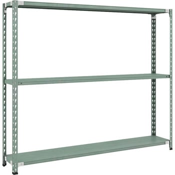 セミボルトレス軽量棚 (150kgタイプ、高さ1500mm) 3段 TRUSCO
