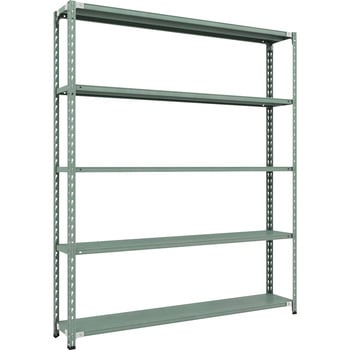 セミボルトレス軽量棚 (150kgタイプ、高さ2100mm) 5段 TRUSCO