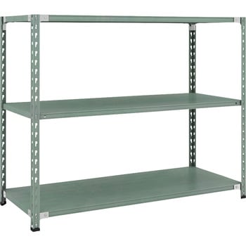 セミボルトレス軽量棚 (150kgタイプ、高さ1200mm) 3段 TRUSCO