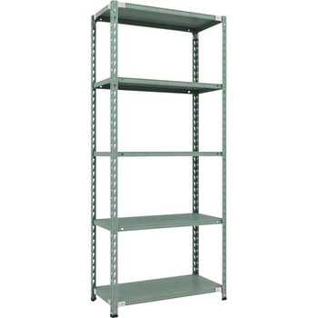 セミボルトレス軽量棚 (150kgタイプ、高さ2100mm) 5段 TRUSCO