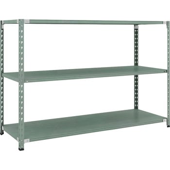 セミボルトレス軽量棚 (150kgタイプ、高さ1200mm) 3段 TRUSCO