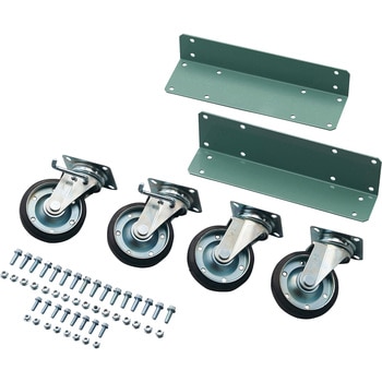 中量ボルト式棚R3型 用キャスターユニット ゴムキャスター TRUSCO