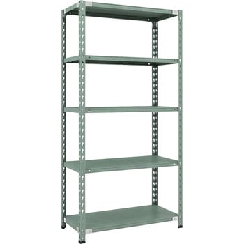 セミボルトレス軽量棚 (150kgタイプ、高さ1800mm) 5段 TRUSCO