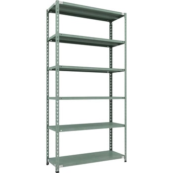 セミボルトレス軽量棚 (150kgタイプ・高さ2400mm) 6段 TRUSCO