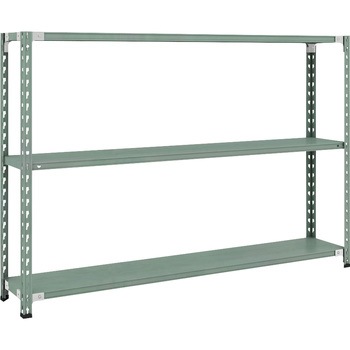 セミボルトレス軽量棚 (150kgタイプ、高さ1200mm) 3段 TRUSCO