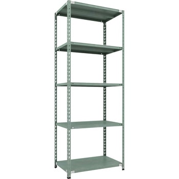 セミボルトレス軽量棚 (150kgタイプ・高さ2400mm) 5段 TRUSCO