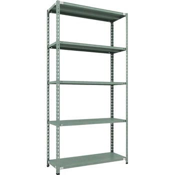 セミボルトレス軽量棚 (150kgタイプ・高さ2400mm) 5段 TRUSCO