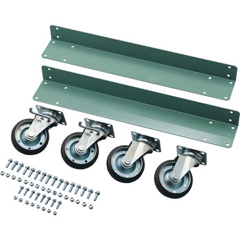 中量ボルト式棚R3型 用キャスターユニット ゴムキャスター TRUSCO