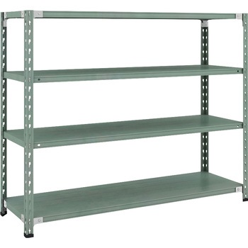 セミボルトレス軽量棚 (150kgタイプ、高さ1200mm) 4段 TRUSCO
