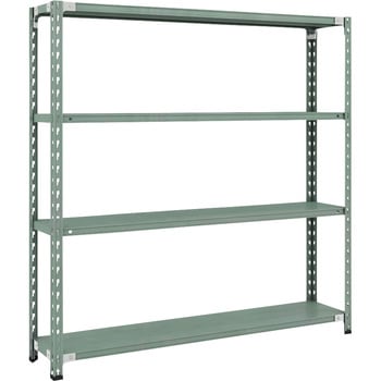 セミボルトレス軽量棚 (150kgタイプ、高さ1500mm) 4段 TRUSCO