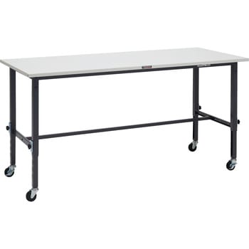 軽量高さ調節式作業台(Φ75mmゴムキャスター付) TRUSCO