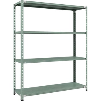 セミボルトレス軽量棚 (150kgタイプ、高さ1800mm) 4段 TRUSCO