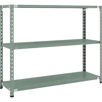 セミボルトレス軽量棚 (150kgタイプ、高さ1200mm) 3段 TRUSCO