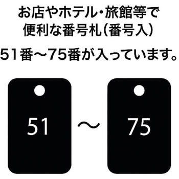 スチロール番号札(長方形) オープン工業