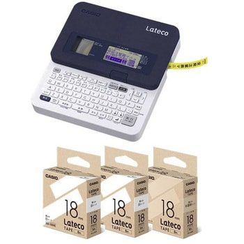 ラベルライター ラテコ本体テープセット カシオ計算機 ラテコ(Lateco) 【通販モノタロウ】 EC-K10SET