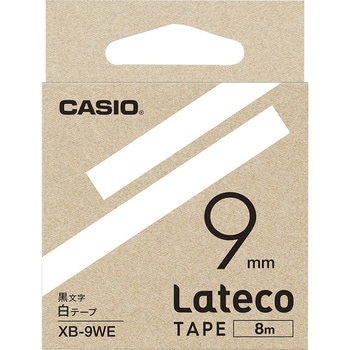 ラベルライター ラテコ用詰め替えテープ 半透明に黒文字 カシオ計算機 