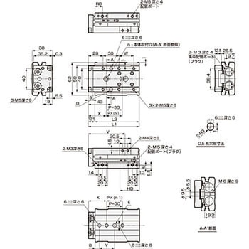 LCR-16-40-T3H-D リニアスライドシリンダ LCR 複動形 LCR-10～ 1本 CKD