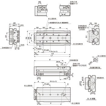 CKD リニアスライドシリンダ 複動形 LCR-25-20-T3H-D-