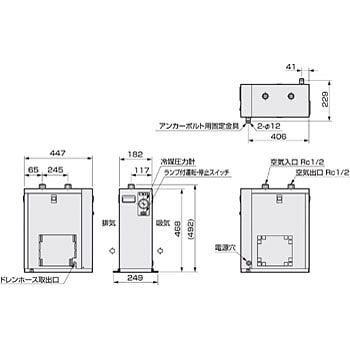 CKD:ゼロアクアドライヤ 冷凍式 型式:GK5103-AC100V 50Hz-