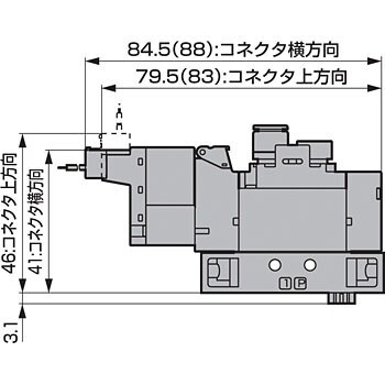 3GA110-C4-E2-1 パイロット式3ポート弁ダイレクト配管 3GAシリーズ 1個