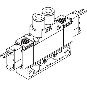 未着用品 CKD パイロット式5ポート弁 ダイレクト配管 ( 4GA120R-M5-E2