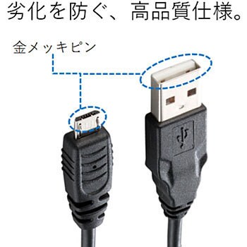 Micro-USB(A-MicroB)ケーブル エレコム