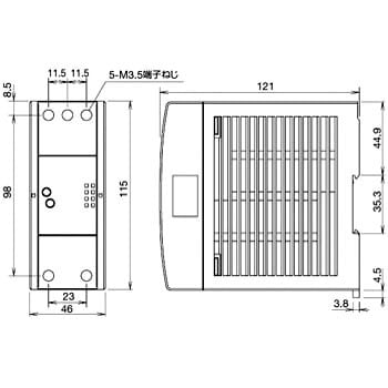PS5R-SE24 PS5R-S形スイッチングパワーサプライ 1個 IDEC(和泉電気