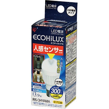 Amazon | アイリスオーヤマ LED電球 人感センサー付 垂直 昼白色