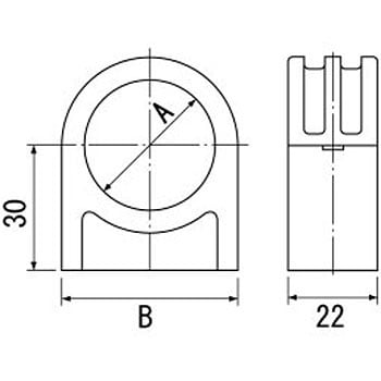 VPH-20N-I VP管ホルダー 1袋(10個) 因幡電工 【通販サイトMonotaRO】