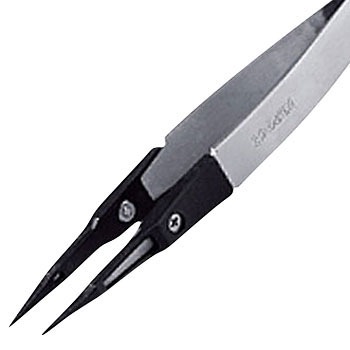 P-611-S ESDチップピンセット 1個 ホーザン 【通販モノタロウ】