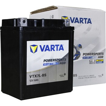 VTX7L-BS VARTA 二輪用バッテリー(液入タイプ) 1個 VARTA(バルタ) 【通販モノタロウ】
