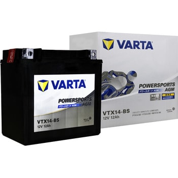 VTX14-BS VARTA 二輪用バッテリー(液入タイプ) 1個 VARTA(バルタ) 【通販モノタロウ】