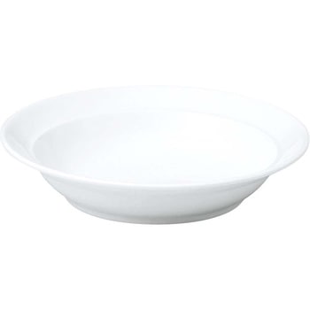 おぎそ 軽量高強度磁器 ハーフリムスープ皿 EBM