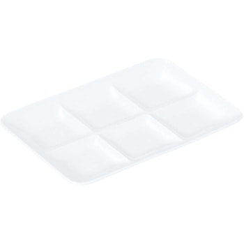 おぎそ 軽量高強度磁器 六ツ仕切皿 EBM