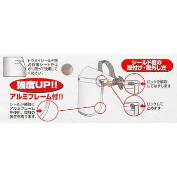 刈払機防災面用替補強シールド セフティー3