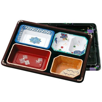 器美の追求 会席膳セット 蓋三彩 EBM(江部松商事)