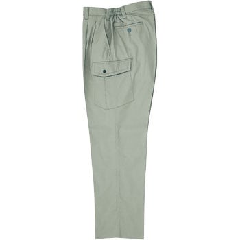 1276 プリーツロンミニハイブリッド ツータックラットズボン(春夏用) ジーベック