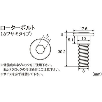 ステンレス製ローターボルト K-CON(キタコ)