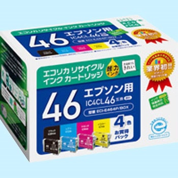 リサイクルインク EPSON対応 IC46 エコリカ