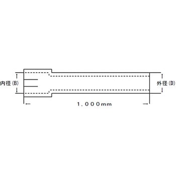 アダプターパイプ(鉄製、エキスパンド・スリット付き) YSK(山脇産業)
