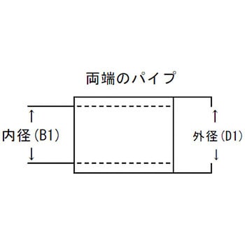 フレキシブルチューブ215mm パイプ付き(エキスパンド・スリット無し) YSK(山脇産業)