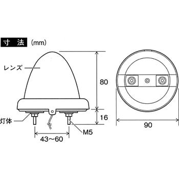 マーカーランプ ガラスレンズタイプ