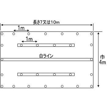 吊ベルト&センターライン付エステル帆布トラックシート 和泉シート