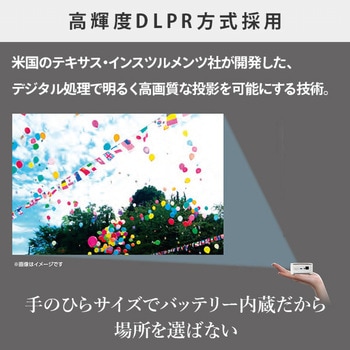mitemi ポータブルミニプロジェクター RAMASU(ラマス)