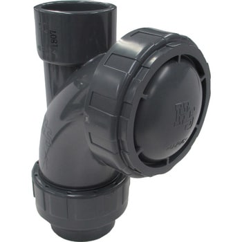 PVC製排水ポンプ用ボールチャッキ(グレー) HSバルブ ボールバルブ