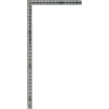 小型曲尺溝付ステン30×15cm表裏同目 シンワ測定
