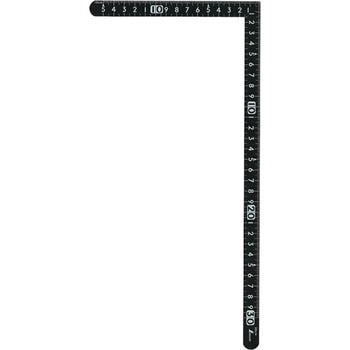 小型 曲尺 サンデーカーペンター 黒色 30×15cm シンワ測定