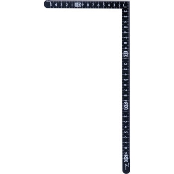 12435 小型 曲尺 サンデーカーペンター 黒色 30×15cm シンワ測定